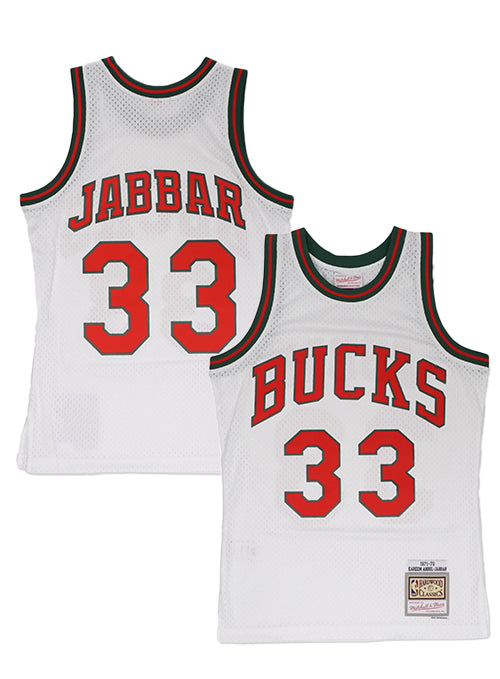 & Kareem Abdul Jabbar Milwaukee Bucks Hardwood Classic Swingman Jersey