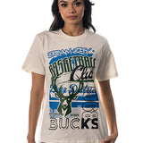  Bucks In Six x The Wild Collective Graffiti Milwaukee Bucks Oversized T-shirt