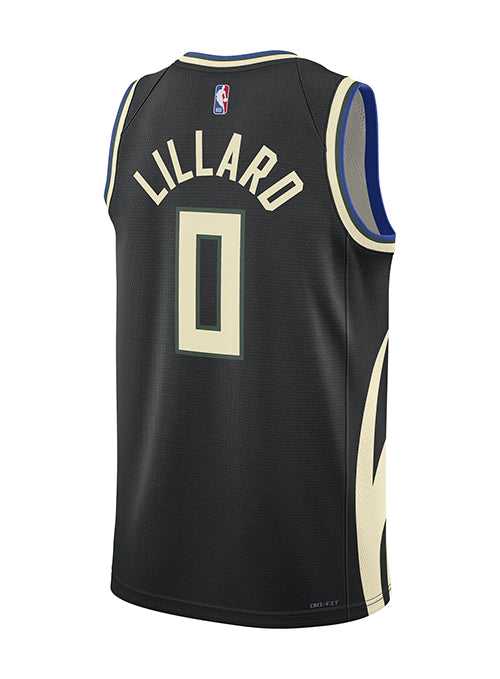 Jordan 2022 Statement Edition Damian Lillard Milwaukee Bucks Swingman Jersey-back