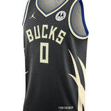 Jordan 2022 Statement Edition Damian Lillard Milwaukee Bucks Swingman Jersey-front