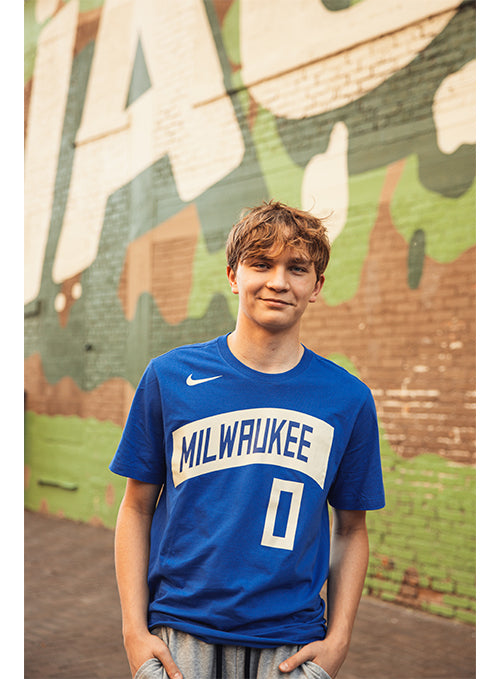 Nike 2023-24 City Edition Damian Lillard Milwaukee Bucks T-Shirt