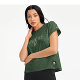 Women's G-III Julia Milwaukee Bucks T-Shirt in Green - Front View