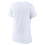 Women's Fanatics Bench Warmer Milwaukee Bucks V-Neck T-Shirt in White - Back View