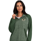 Women's G-III Track Podcast Green Milwaukee Bucks Jacket in Green - Front View