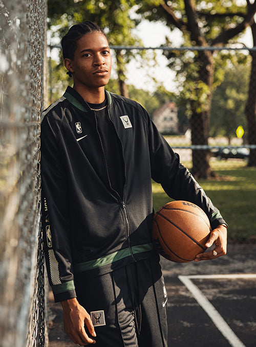 Nike Courtside 23 Starting 5 Black Milwaukee Bucks Tracksuit