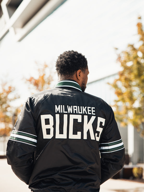 Starter Satin Slider Milwaukee Bucks Jacket