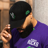 Bucks In Six x  LRG Milwaukee Bucks Adjustable Hat-front 