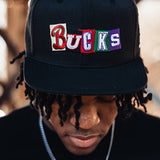 Bucks In Six x Mitchell & Ness Eras Milwaukee Bucks Snapback Hat- front shoot 