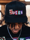 Bucks In Six x Mitchell & Ness Eras Milwaukee Bucks Snapback Hat- front shoot 