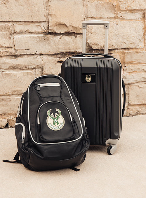 Mojo Global Milwaukee Bucks Carry-On Suitcase & Backpack Set-photoshoot
