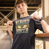 New Era '68 Black Milwaukee Bucks Washed T-Shirt