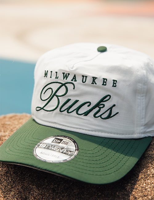 New Era Draft 2025 Golfer Milwaukee Bucks Adjustable Hat-PHOTOSHOOT