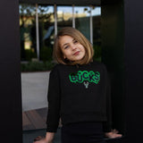 Youth Girl's New Era Sequin Milwaukee Bucks Crewneck Sweatshirt