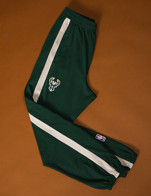 Game Worn Nike Game Theatre Giannis Antetokounmpo Milwaukee Bucks Jacket and Pant Set-pant