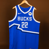Player issued Nike 2024-25 City Edition Khris Middleton Milwaukee Bucks Authentic Jersey