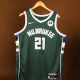 Signed Nike Icon Edition Ousmane Dieng Milwaukee Bucks Swingman Jersey