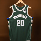 Game Worn Nike Icon Edition AJ Green Milwaukee Bucks Authentic Jersey-front