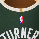 Game Worn Nike Icon Edition Myles Turner Milwaukee Bucks Authentic Jersey
