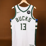 Game Worn Nike Association Edition Ryan Rollins Milwaukee Bucks Authentic Jersey-front