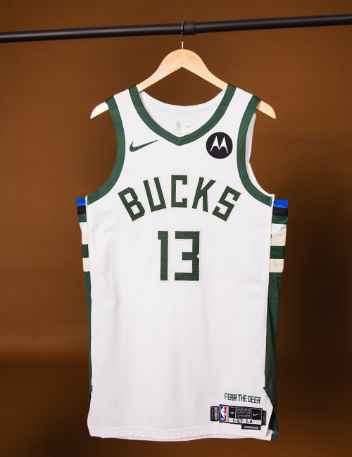 Game Worn Nike Association Edition Ryan Rollins Milwaukee Bucks Authentic Jersey-front