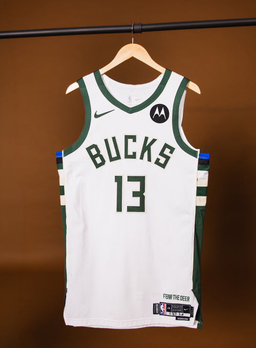 Game Worn Nike Association Edition Ryan Rollins Milwaukee Bucks Authentic Jersey-front
