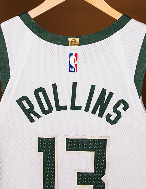 Game Worn Nike Association Edition Ryan Rollins Milwaukee Bucks Authentic Jersey-back