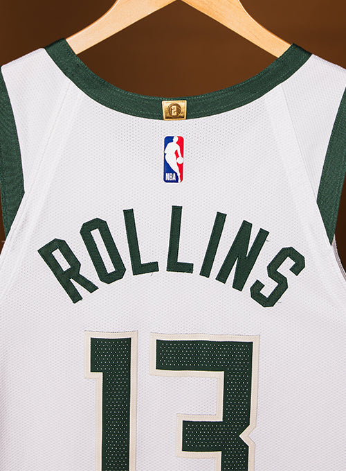Game Worn Nike Association Edition Ryan Rollins Milwaukee Bucks Authentic Jersey-back