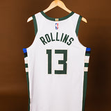 Game Worn Nike Association Edition Ryan Rollins Milwaukee Bucks Authentic Jersey-back