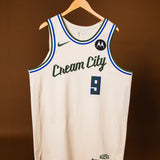 Game Worn Nike 2025-26 City Edition Bobby Portis Jr. Milwaukee Bucks Authentic Jersey-front