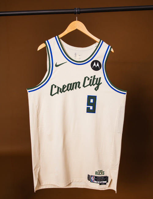 Game Worn Nike 2025-26 City Edition Bobby Portis Jr. Milwaukee Bucks Authentic Jersey-front