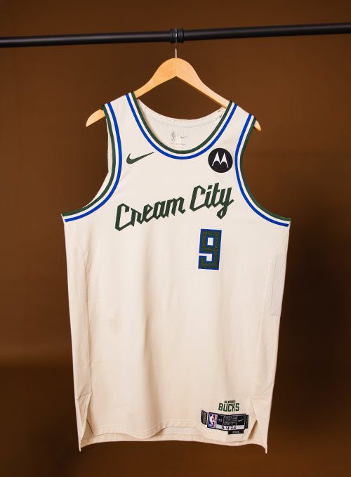 Game Worn Nike 2025-26 City Edition Bobby Portis Jr. Milwaukee Bucks Authentic Jersey-front
