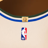 Game Worn Nike 2025-26 City Edition Bobby Portis Jr. Milwaukee Bucks Authentic Jersey-close up