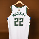 Player Issued Nike Association Edition Khris Middleton Milwaukee Bucks Authentic Jersey