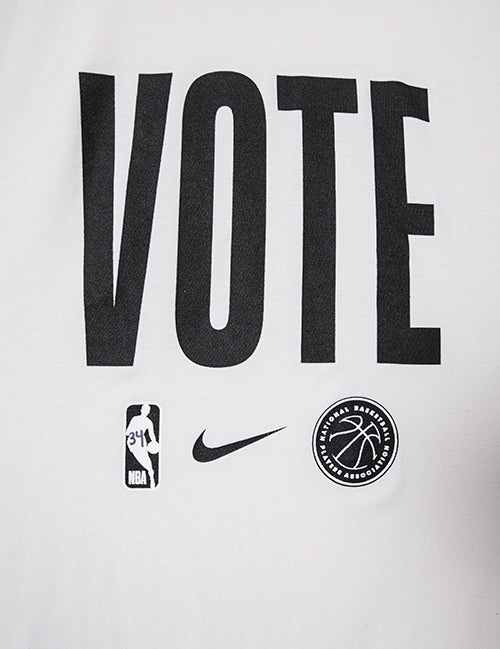 Game Worn Nike Vote Giannis Antetokounmpo Cut-Off Shooter Shirt-close up