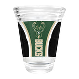 Great American Products Game Ball Milwaukee Bucks Shot Glass-front