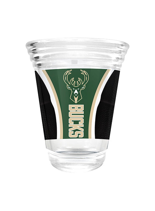 Great American Products Game Ball Milwaukee Bucks Shot Glass-front