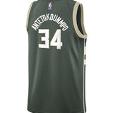 Youth Nike icon Edition Giannis Antentokounmpo Milwaukee Bucks Swingman Jersey
