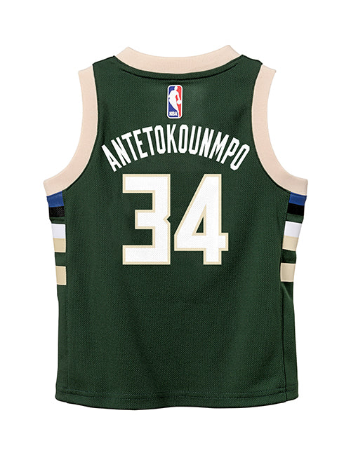 Juvenile Outerstuff Icon Giannis Antetokounmpo Milwaukee Bucks Replica Jersey-back