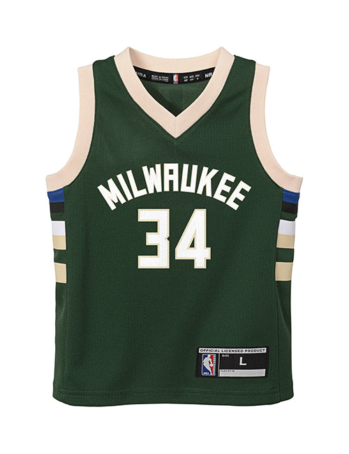 Juvenile Outerstuff Icon Giannis Antetokounmpo Milwaukee Bucks Replica Jersey-front 