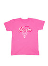 Toddler Girls Sporty Stripes Milwaukee Bucks T-Shirt