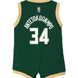 Infant Outerstuff Icon Giannis Antetokounmpo Replica Onesie-back