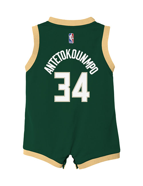 Infant Outerstuff Icon Giannis Antetokounmpo Replica Onesie-back