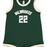 Infant Icon Edition Khris Middleton Milwaukee Bucks Replica Jersey Onesie- front 