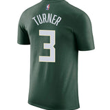 Nike 2022 Icon Edition Myles Turner Milwaukee Bucks T-Shirt-back