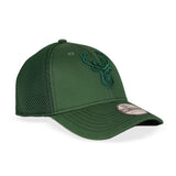 Youth New Era 39Thirty Team Neo Pop Milwaukee Bucks Flex Fit Hat-angled right 