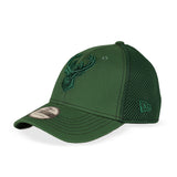 Youth New Era 39Thirty Team Neo Pop Milwaukee Bucks Flex Fit Hat-angled left 