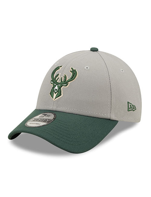 Youth New Era 9Forty The League Milwaukee Bucks Adjustable Hat - Angled Left Side View