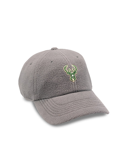 Women's 47 Brand Clean Up Noelle Gray Milwaukee Bucks Adjustable Hat- Angled Right View