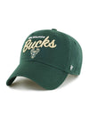 Women's '47 Brand Clean Up Phoebe Green Milwaukee Bucks Adjustable Hat