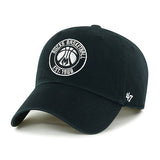 '47 Brand Clean Up Tonal EST Milwaukee Bucks Adjustable Hat In Black - Angled Left Side View